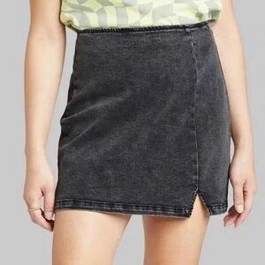 Wild Fable Charcoal Mini Skirt